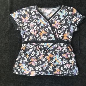 Gently used koi scrub top